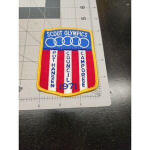 Vintage 1971 Boy Scouts Scout Olympics Pat Hansen Council Camporee Patch‎ BSA